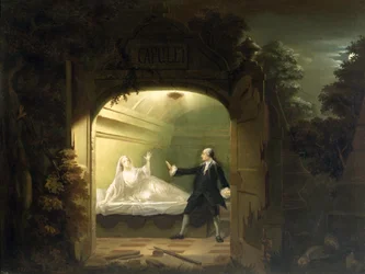 David Garrick und George Anne Bellamy in Romeo und Julia, 1753